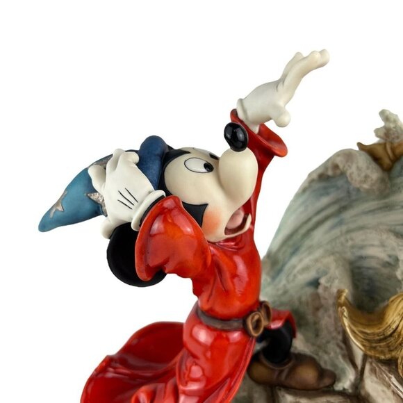 GIUSEPPE ARMANI DISNEY Mickey Mouse Sorcerer's Apprentice Sculpture Signed Coin - Picture 16 of 16
